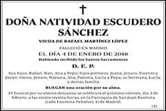 Natividad Escudero Sánchez